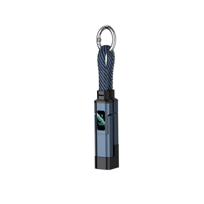 🔌 4-in-1 Ladekabel mit Digitalanzeige & Schlüsselanhänger – schnellladend, knickfest & kompakt