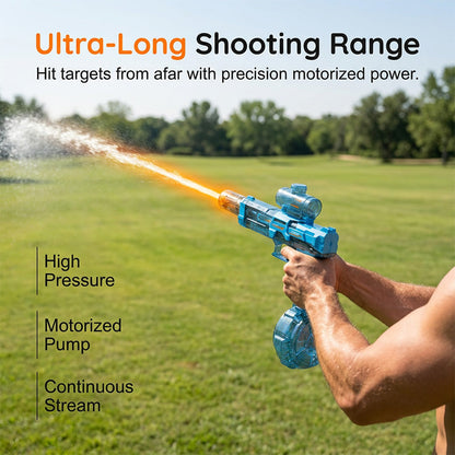 💐 50% RABATT FLASH SALE! Hochkapazitäts-Elektro-Wasserblaster – Schnellfeuer, Weitschuss & perfekt für Gartenspaß, Strandtage & Poolpartys 🔫💦 【Nur für kurze Zeit】✨