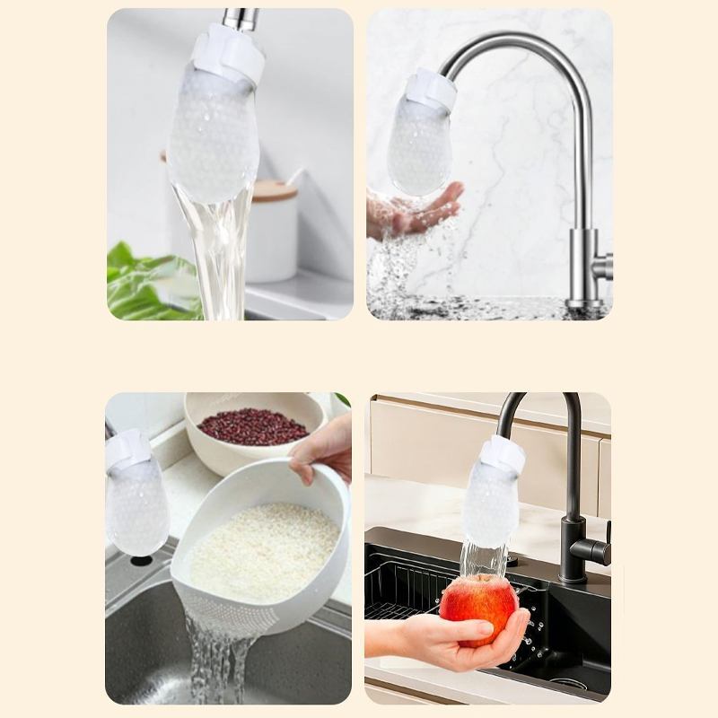 🔥50% RABATT⚡Über 50.000 VERKAUFT!💥Spritzschutz-Küchenarmatur-Baumwollfilter zur Entfernung von Ablagerungen und Rost