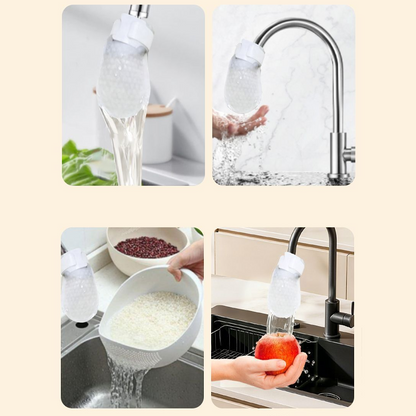🔥50% RABATT⚡Über 50.000 VERKAUFT!💥Spritzschutz-Küchenarmatur-Baumwollfilter zur Entfernung von Ablagerungen und Rost