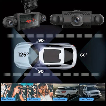 🔥Zeitlich begrenzt 50% RABATT🔥1080p 4-Kanal-Dashcam mit G-Sensor