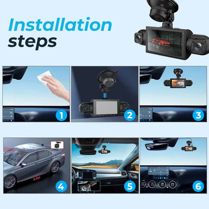 🔥Zeitlich begrenzt 50% RABATT🔥1080p 4-Kanal-Dashcam mit G-Sensor