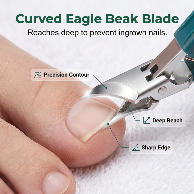 💥 50 % Rabatt ! Professionelles Nagelknipser-Set – Kein Splittern, volle Präzision! ✂️ Für dicke Nägel, rutschfester Griff, beugt eingewachsenen Nägeln vor ✨ Limitiertes Angebot ⏳