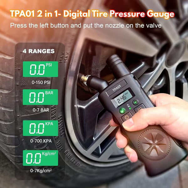 🔥🎁Neu: 50 % RABATT🔥🚗TPMS 2-in-1-Neuanlern-Tool & digitales Reifendruckmessgerät