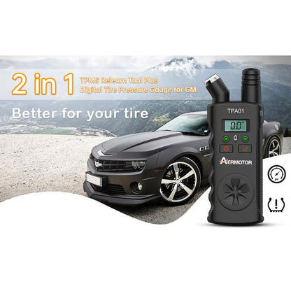 🔥🎁Neu: 50 % RABATT🔥🚗TPMS 2-in-1-Neuanlern-Tool & digitales Reifendruckmessgerät