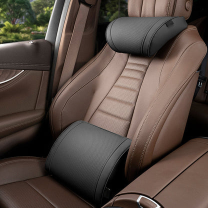 💺 Kühles Mesh, fester Halt – Ergonomisches Autositzpolster-Set. Korrigiert die Haltung, lindert Ischias.