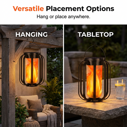 🏮 LIMITIERTER 50% RABATT! Solar-Flammen-Laterne mit realistischem Flackereffekt – IP65 wasserfest, 8–12 Stunden Leuchtdauer, automatische Dämmerungsfunktion für Garten, Terrasse & Camping