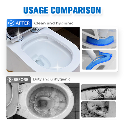 🧹🔥 AKTION -50% ! Kontaktlose Einweg-WC-Bürste – Vorgeladene Reinigungsköpfe Hygienisch, Knopf-Auswurf Keimfrei, Belüfteter Wandhalter Magnetisch Selbstöffnend · Weiß & Grau ✨