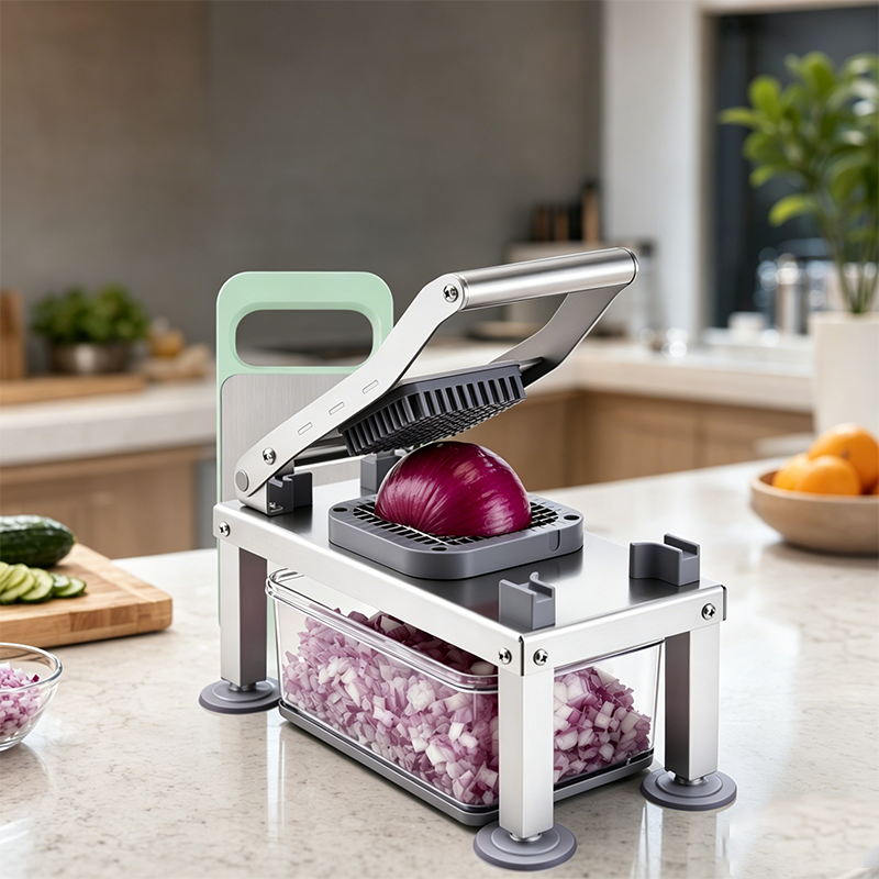 🥕 9-in-1 Gemüsehobel – vielseitiges Küchenwerkzeug zum Schneiden, Würfeln, Reiben & Raspeln, mit praktischem Auffangbehälter ✨