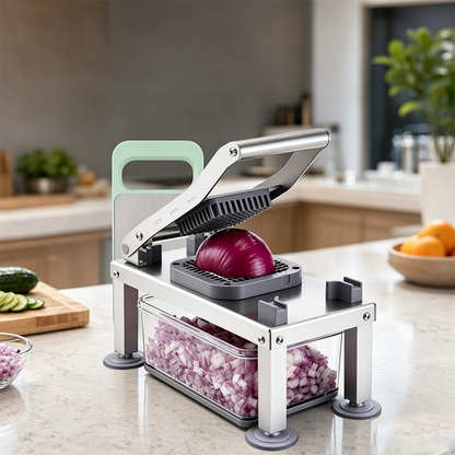 🥕 9-in-1 Gemüsehobel – vielseitiges Küchenwerkzeug zum Schneiden, Würfeln, Reiben & Raspeln, mit praktischem Auffangbehälter ✨