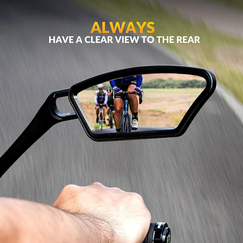 🚲🛡️ Weitwinkel-Rückspiegel mit bruchsicherem Spiegelglas – Vibrationsarme Halterung & einfache Montage ohne Werkzeug – Geeignet für die meisten Lenker (16–31,8 mm) ✨
