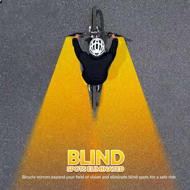 🚲🛡️ Weitwinkel-Rückspiegel mit bruchsicherem Spiegelglas – Vibrationsarme Halterung & einfache Montage ohne Werkzeug – Geeignet für die meisten Lenker (16–31,8 mm) ✨