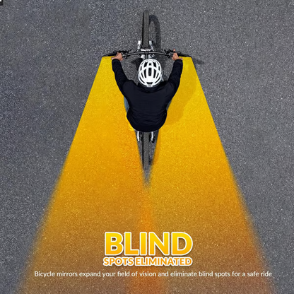 🚲🛡️ Weitwinkel-Rückspiegel mit bruchsicherem Spiegelglas – Vibrationsarme Halterung & einfache Montage ohne Werkzeug – Geeignet für die meisten Lenker (16–31,8 mm) ✨