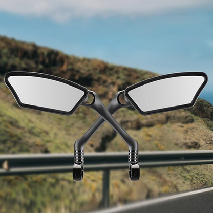 🚲🛡️ Weitwinkel-Rückspiegel mit bruchsicherem Spiegelglas – Vibrationsarme Halterung & einfache Montage ohne Werkzeug – Geeignet für die meisten Lenker (16–31,8 mm) ✨