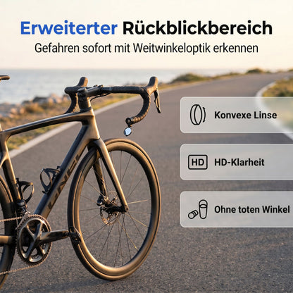 ⏰️Nur für kurze Zeit: 33 % Rabatt!🚲360° drehbarer HD-Weitwinkel-Fahrrad-Rückspiegel