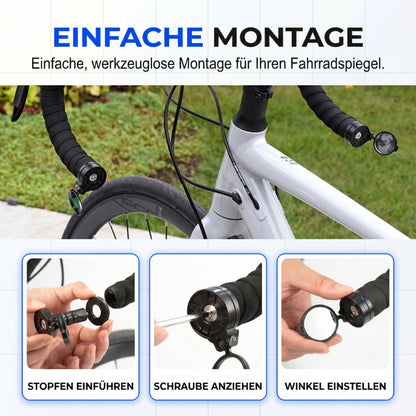 ⏰️Nur für kurze Zeit: 33 % Rabatt!🚲360° drehbarer HD-Weitwinkel-Fahrrad-Rückspiegel