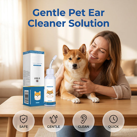 ❄️Sommerfrische 50 % Rabatt!🐶Sanfte Ohrreinigungslösung für Hunde & Katzen  mit weicher Silikonspitze