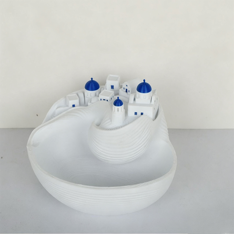 🔥50% RABATT!🐚Blau-Weiße Ozean-Schlüsselschale aus Keramik – Wohndekor