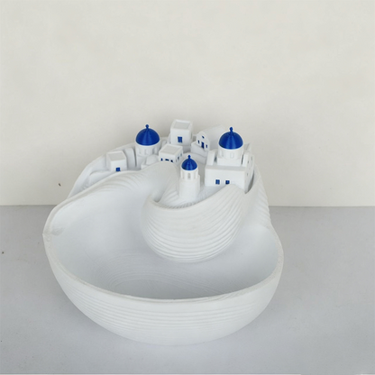 🔥50% RABATT!🐚Blau-Weiße Ozean-Schlüsselschale aus Keramik – Wohndekor