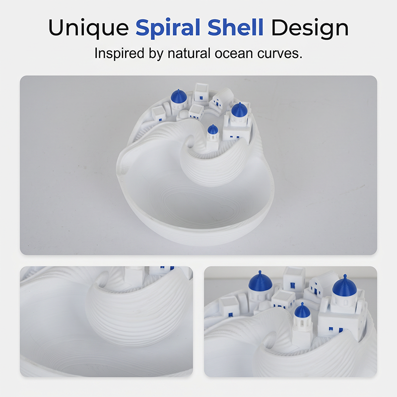 🔥50% RABATT!🐚Blau-Weiße Ozean-Schlüsselschale aus Keramik – Wohndekor