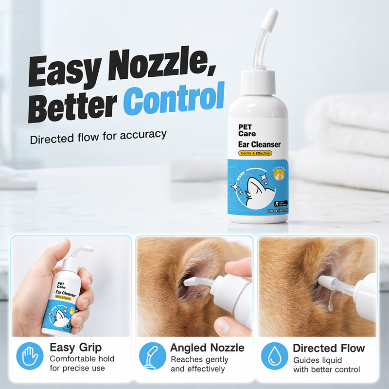 💥 50 % Rabatt ! Ohrentropfen für Haustiere Kräuterformel – Kein Tierarzt, voller Schutz! 🐾 Für Katzen & Hunde, löst Schmutz auf, reduziert Gerüche ✨ Limitiertes Angebot ⏳