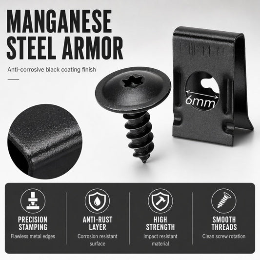 🔩 50% RABATT! 🚗 Universelles Auto-Metall-U-Clip- & Schraubenset – Rostfrei, vielseitig & einfach zu montieren – Ideal für Karosserie, Innenraum & Reparaturen 🛠️