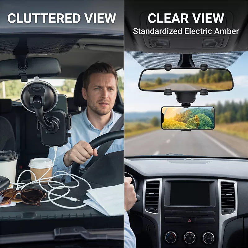 🔥50 % Rabatt！📱Auto-Rückspiegel Handyhalterung