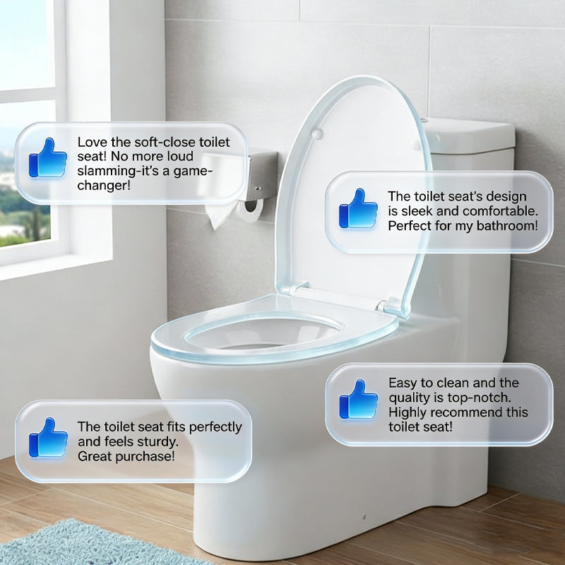 Langlebiger WC-Sitz mit Soft-Close-Funktion
