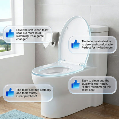 Langlebiger WC-Sitz mit Soft-Close-Funktion