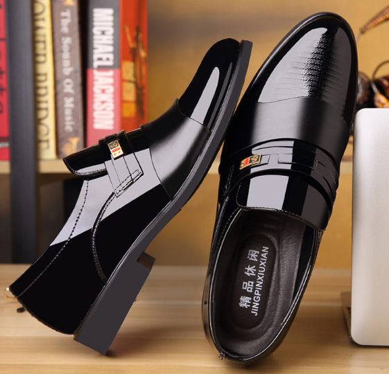 🔥Neuer Stil🔥Formelle Herrenschuhe aus Leder mit spitzer Zehe, bequem und rutschfest
