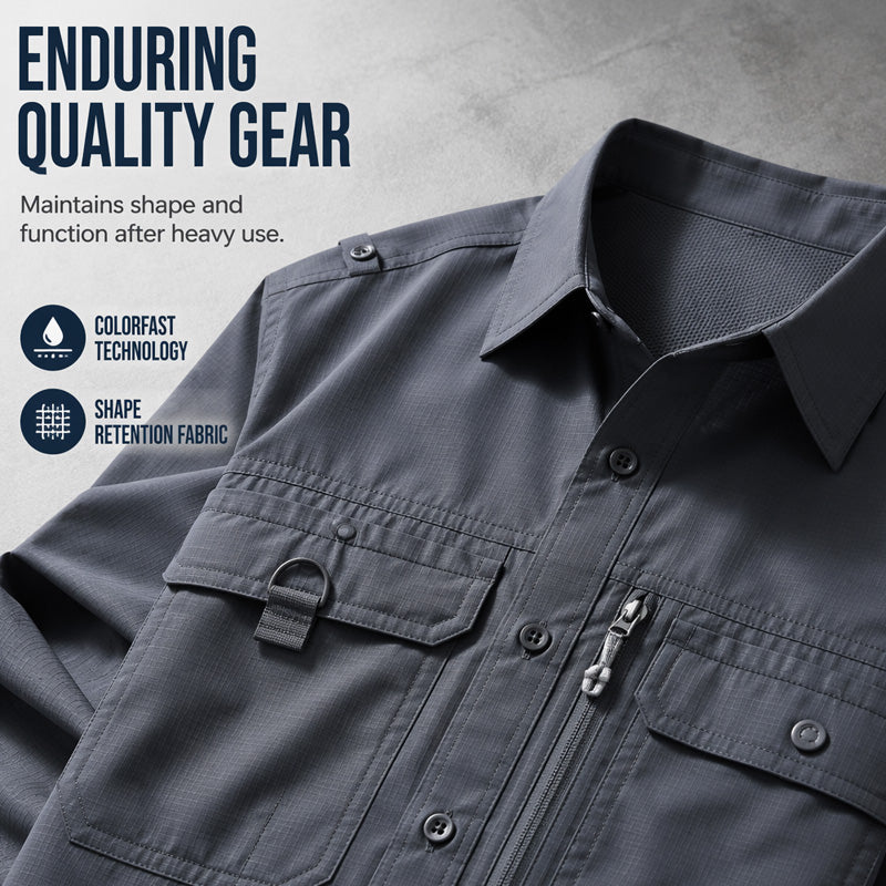 🏔️ 50 % RABATT! 👕 Kurzärmliges Outdoor-Wanderhemd für Herren – Hochdichtes Ripstop-Gewebe – Reiß- und knitterfest für Outdoor-Aktivitäten