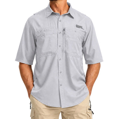 🏔️ 50 % RABATT! 👕 Kurzärmliges Outdoor-Wanderhemd für Herren – Hochdichtes Ripstop-Gewebe – Reiß- und knitterfest für Outdoor-Aktivitäten