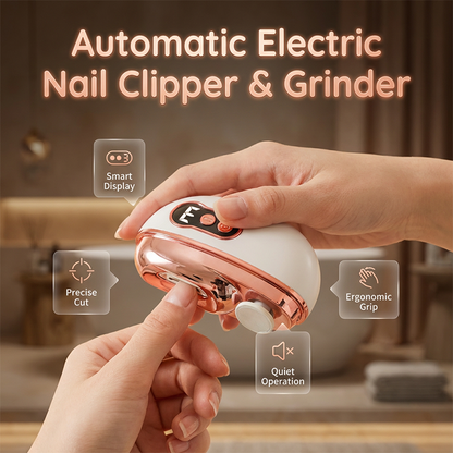🏠 50 % Rabatt – Elektrischer Nagelknipser & Polierer 2-in-1 – automatisches Trimmen & Schleifen, leise, sicher & wiederaufladbar – für die ganze Familie ✨