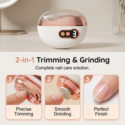 🏠 50 % Rabatt – Elektrischer Nagelknipser & Polierer 2-in-1 – automatisches Trimmen & Schleifen, leise, sicher & wiederaufladbar – für die ganze Familie ✨