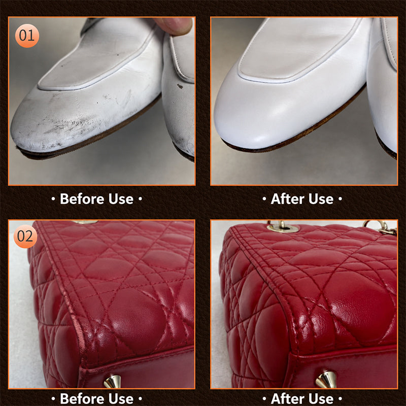 🔥1+1 gratis！🔥 Universeller Leder-Farbreparaturbalsam – Repariert Kratzer, pflegt & belebt Leder – Ideal für Taschen, Schuhe & Sofas ✨