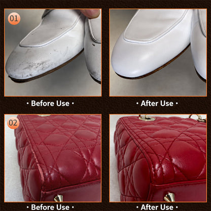 🔥1+1 gratis！🔥 Universeller Leder-Farbreparaturbalsam – Repariert Kratzer, pflegt & belebt Leder – Ideal für Taschen, Schuhe & Sofas ✨