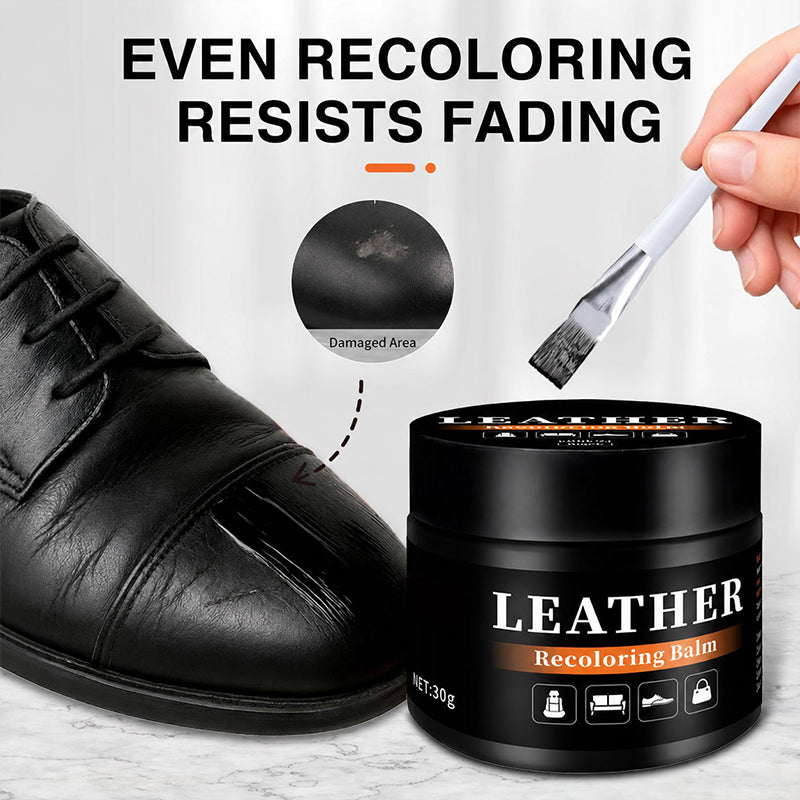 🔥1+1 gratis！🔥 Universeller Leder-Farbreparaturbalsam – Repariert Kratzer, pflegt & belebt Leder – Ideal für Taschen, Schuhe & Sofas ✨