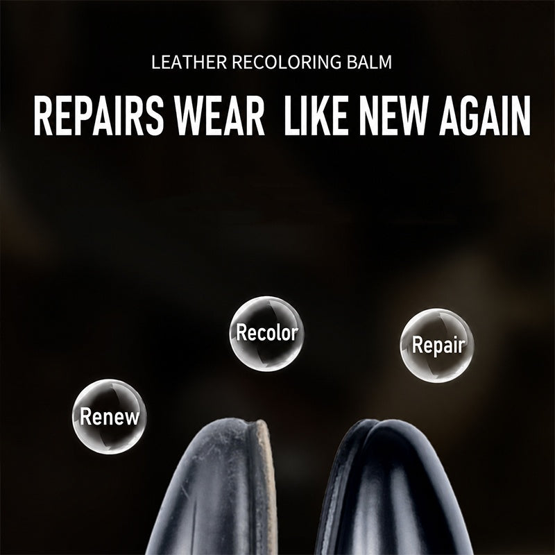 🔥1+1 gratis！🔥 Universeller Leder-Farbreparaturbalsam – Repariert Kratzer, pflegt & belebt Leder – Ideal für Taschen, Schuhe & Sofas ✨