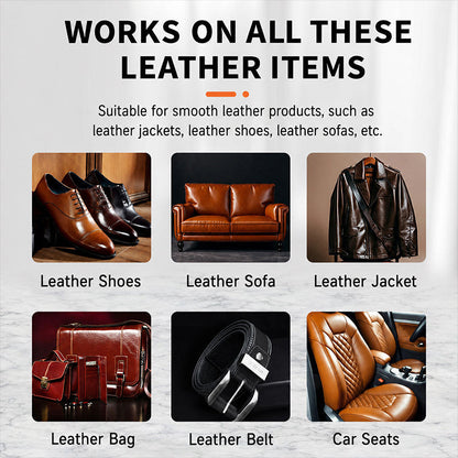 🔥1+1 gratis！🔥 Universeller Leder-Farbreparaturbalsam – Repariert Kratzer, pflegt & belebt Leder – Ideal für Taschen, Schuhe & Sofas ✨