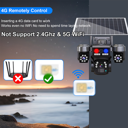 🔥Limitiertes Angebot – 50% Rabatt🔥Solarbetriebene Kabellose Überwachungskamera