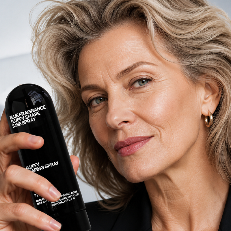 🍑✨Haar‑Volumen‑Spray mit Pfirsichduft, langanhaltend, gibt mehr Fülle, leichtes Styling‑Spray für glattes, flaches Haar
