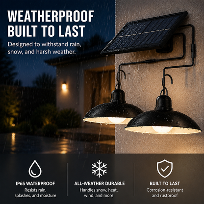 💥 50 % Rabatt ! Solarlampe Außen Wasserdicht – Kein Strom, voller Charme! 🔥 Überall aufhängbar, schaltet sich selbst ein, regenfest ⚡ Limitiertes Angebot ⏳