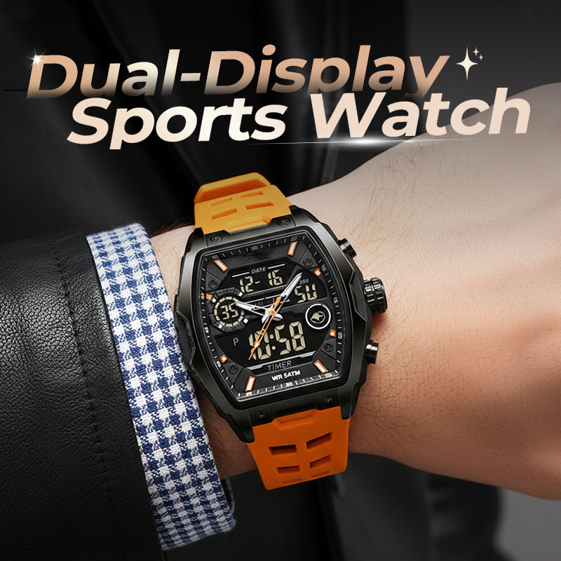 ⏳Zeitlich begrenztes Sonderangebot⏰Herren Dual-Display Sportuhr mit Leuchtzifferblatt 🏃
