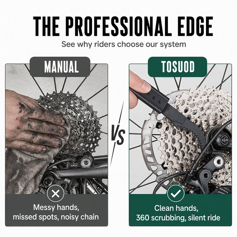 🚴 50% RABATT!🔥  Deep Clean Chain Washer – 74 Bürsten, profi-sauber & schnell – Ideal für MTB, Rennrad & E-Bike 🔧