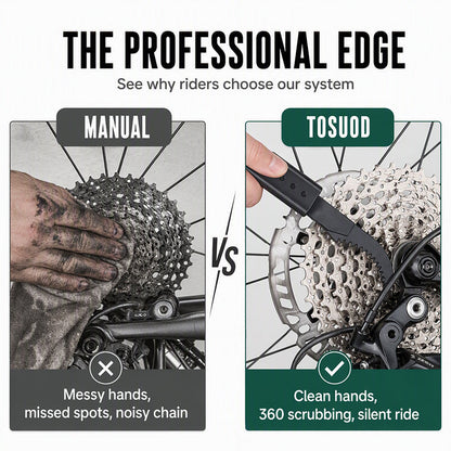 🚴 50% RABATT!🔥  Deep Clean Chain Washer – 74 Bürsten, profi-sauber & schnell – Ideal für MTB, Rennrad & E-Bike 🔧