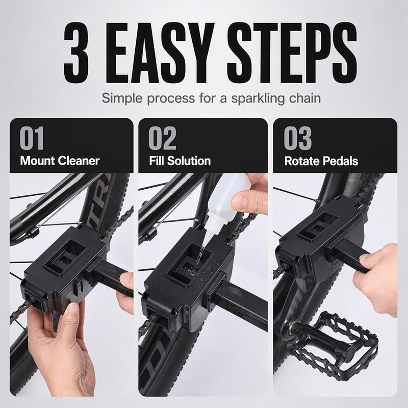 🚴 50% RABATT!🔥  Deep Clean Chain Washer – 74 Bürsten, profi-sauber & schnell – Ideal für MTB, Rennrad & E-Bike 🔧