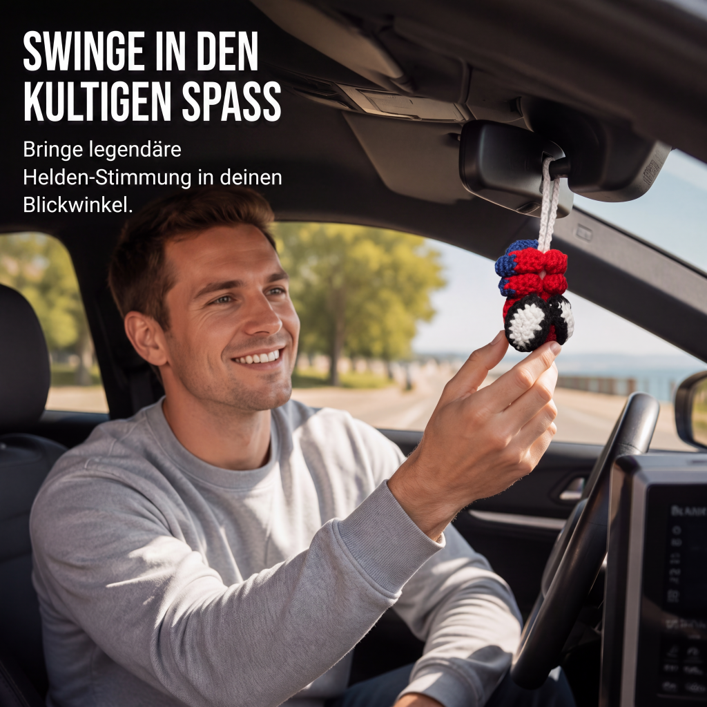 📢📢50% RABATT !!⏰Gehäkelte Spinne als Auto-Anhänger-Ornament