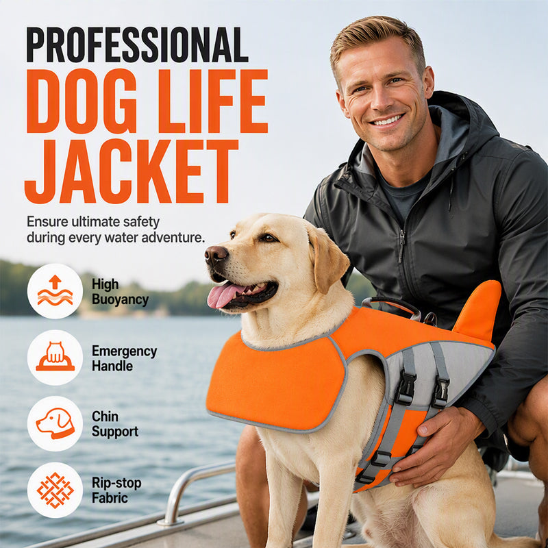 🐕🦺 Hunde-Schwimmweste mit abnehmbarem Frontschwimmer – 50% RABATT! Leuchtende Sicherheitsfarben, verstellbare Gurte, auftriebsstark – hält Ihren Hund sicher im Wasser. 🛡️💦