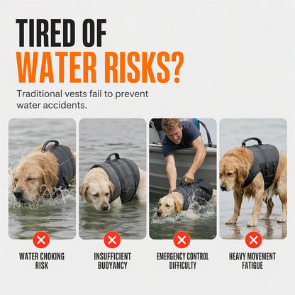 🐕🦺 Hunde-Schwimmweste mit abnehmbarem Frontschwimmer – 50% RABATT! Leuchtende Sicherheitsfarben, verstellbare Gurte, auftriebsstark – hält Ihren Hund sicher im Wasser. 🛡️💦
