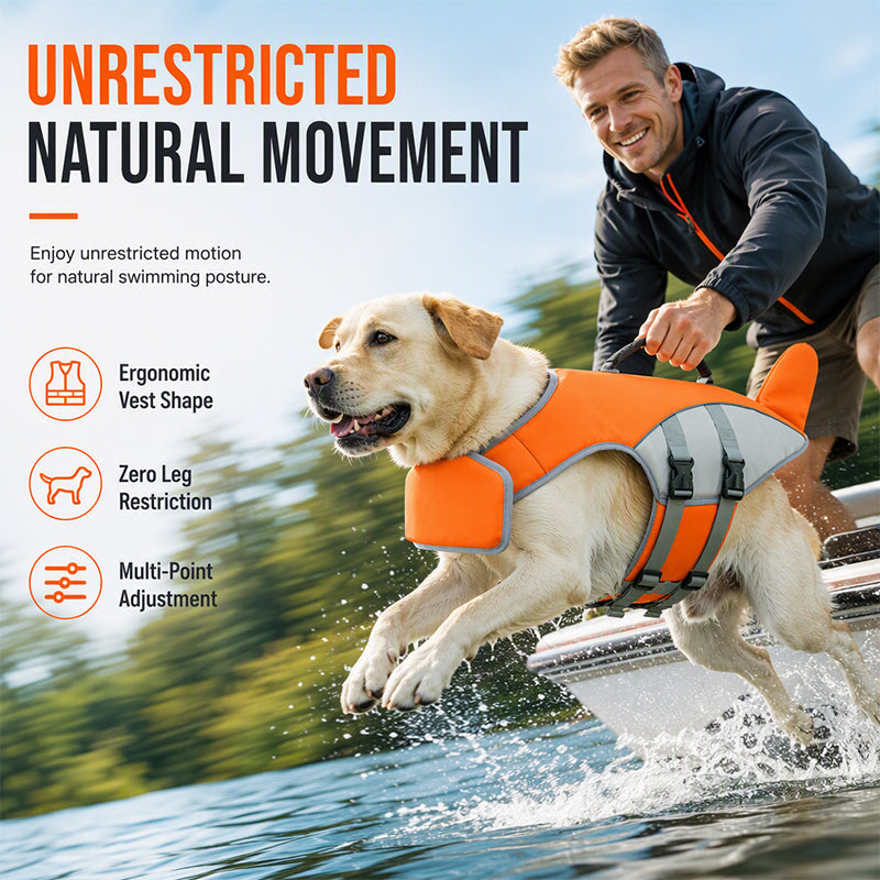 🐕🦺 Hunde-Schwimmweste mit abnehmbarem Frontschwimmer – 50% RABATT! Leuchtende Sicherheitsfarben, verstellbare Gurte, auftriebsstark – hält Ihren Hund sicher im Wasser. 🛡️💦